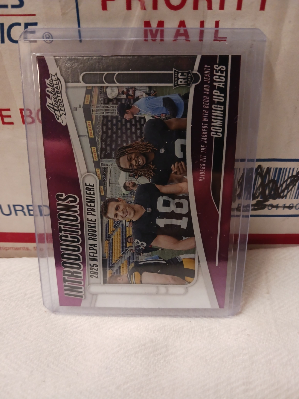2025 PANINI ABSOLUTE ASHTON JEANTY (RC) ROOKIE PREMIERE INTRODUCTIONS